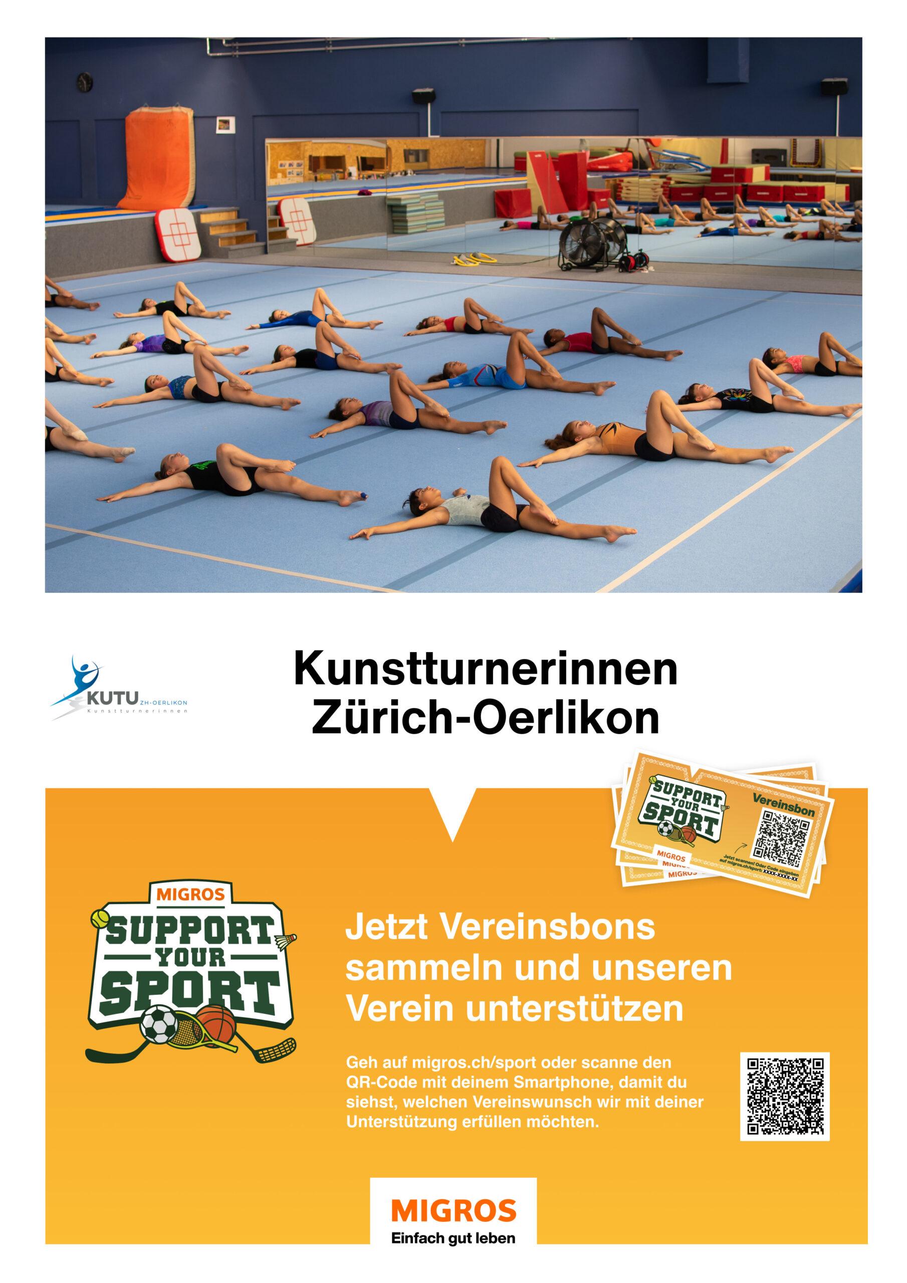 support your sport  kunstturnerinnen zürich oerlikon - migros